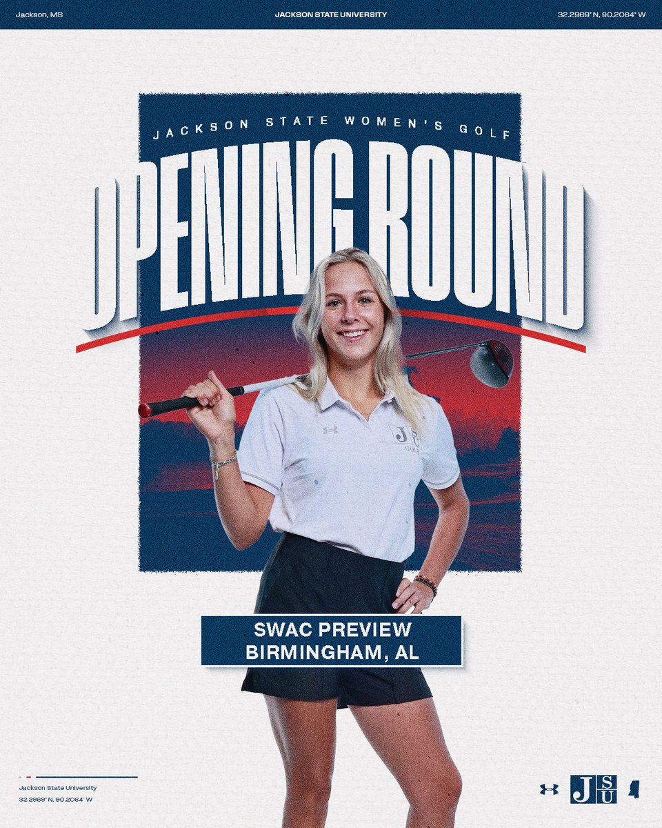 gojsutigersgolf's tweet image. OPENING ROUND‼️

🆚 | SWAC Fall Preview
📍 | Birmingham, Ala.
⛳️ | Oxmoor Valley
⏰ | 8:30 a.m.

#TheeILove | #BleedTheeBlue | #TheeFormula
