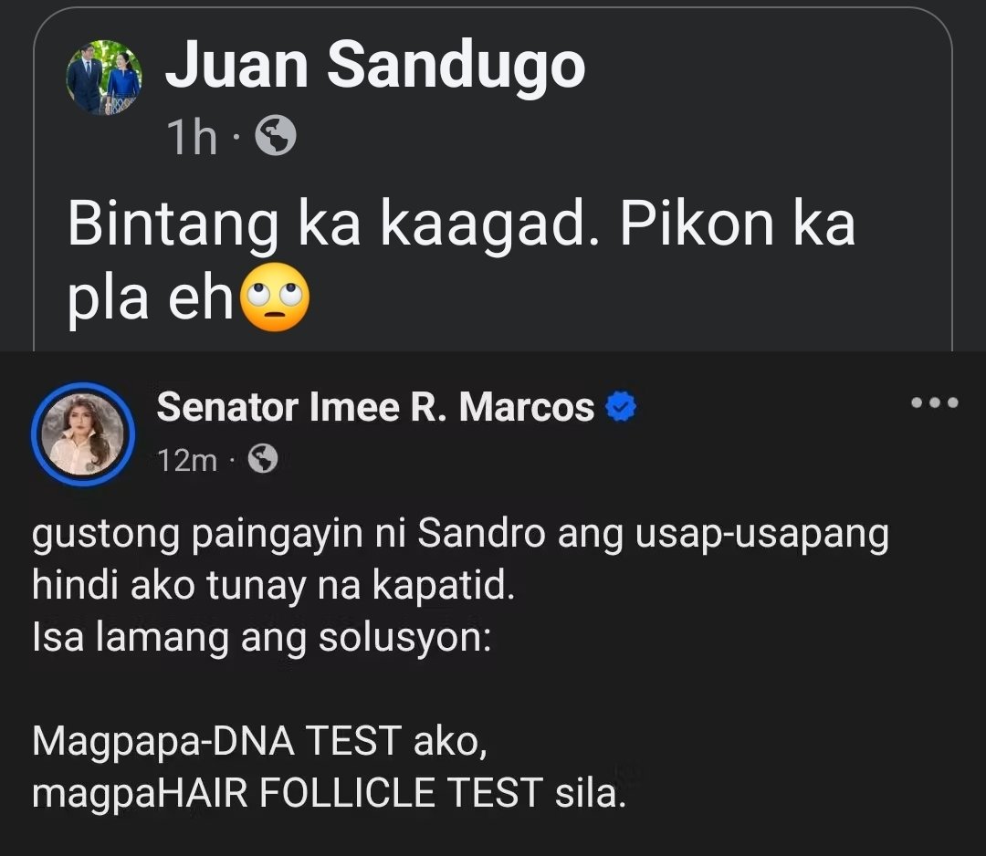 Mel_Chor2021's tweet image. Yung demonyang kapatid ang nag-umpisa, siya ang napikon. 

Imee-saltik din.
😁