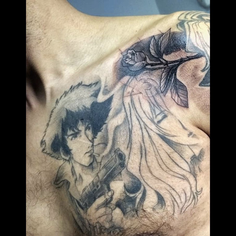 SimpSpiegel's tweet image. Cowboy Bebop - Spike Spiegel x Julia 🌹       
credit: martin_takeshi
#CowboyBebop #SeeYouSpaceCowboy 
#SpikeSpiegel #JuliaCowboyBebop 
#SpikexJulia #JuliaxSpike #spikejulia 
#ジュリア #スパイク·スピーゲル 
#カウボーイビバップ