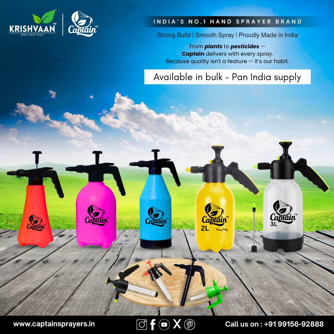 CaptainSprayers's tweet image. 𝐂𝐚𝐩𝐭𝐚𝐢𝐧 𝐒𝐩𝐫𝐚𝐲𝐞𝐫𝐬 create their own demand.
Not push… pull.

A product that travels from 𝐫𝐞𝐭𝐚𝐢𝐥𝐞𝐫 to 𝐟𝐚𝐫𝐦𝐞𝐫
with only one force — trust.

That’s why 𝐰𝐡𝐨𝐥𝐞𝐬𝐚𝐥𝐞𝐫𝐬 choose 𝐂𝐚𝐩𝐭𝐚𝐢𝐧:
No returns.
No slow-moving stock.
No chasing customers.