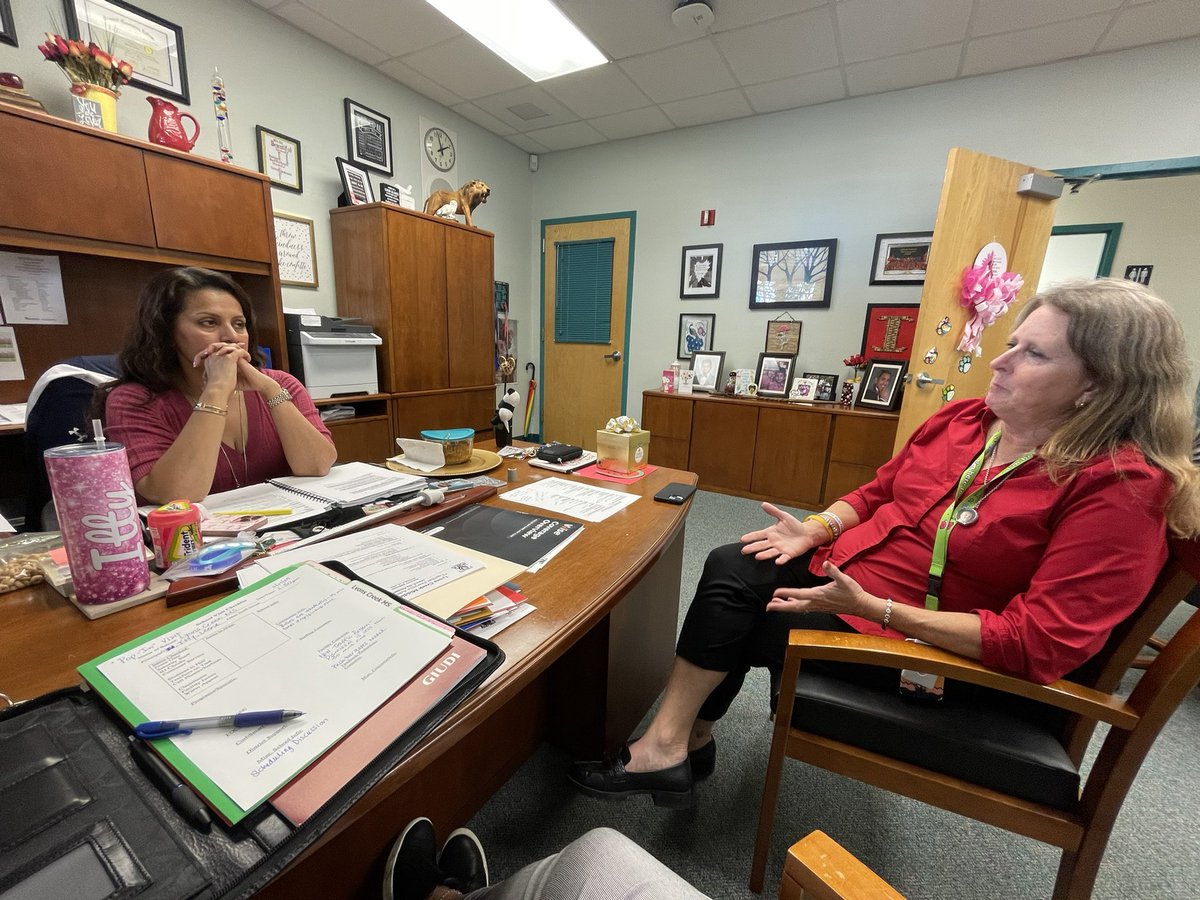 debbi_hixon's tweet image. We poppped in to visit with Principal Itty at Lyon’s Creek MS to check on the new traffic changes. It was good to hear the changes have made the drop off and dismissal much better for the school community.