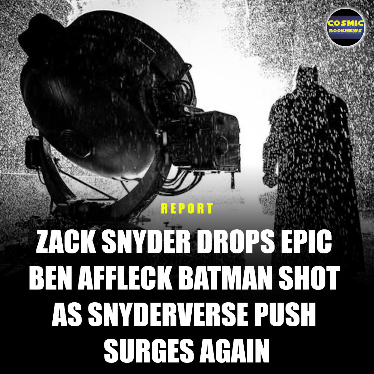 cosmicbooknews's tweet image. Here we go! Zack answers the call!!!

Zack Snyder has posted another striking Ben Affleck Batman image, this time showcasing the “hard suit” from Batman v Superman.

The shot, drenched in rain and backlit in dramatic silhouette, hit Instagram today, and the timing is not lost on…