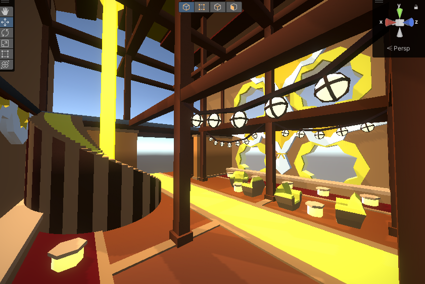 qoryfi's tweet photo. When we were first doing level design for Brakepoint, the original plan wasn't to make the train have a dark vibe, but rather the train would be traveling during the day time! 

Here are some earlier snippets of the level design and what the vibes would've been more like! https://t.co/POmnfxseN7