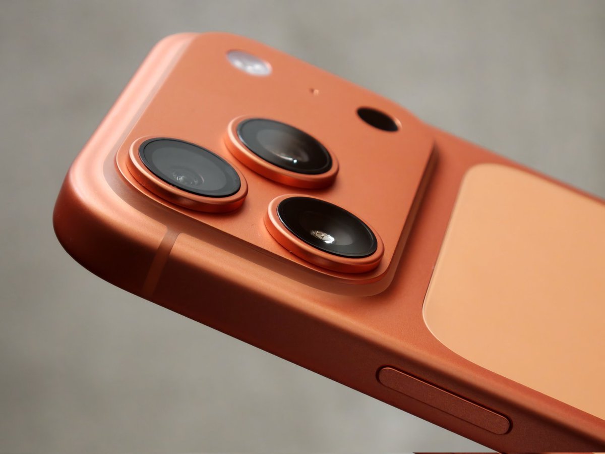 Paraph14's tweet image. iPhone 17 Proを試用してるんだけど、丸みがあって持ち心地はとてもいい。
ただやっぱりデザインとツートーンカラーが未だに慣れないな…