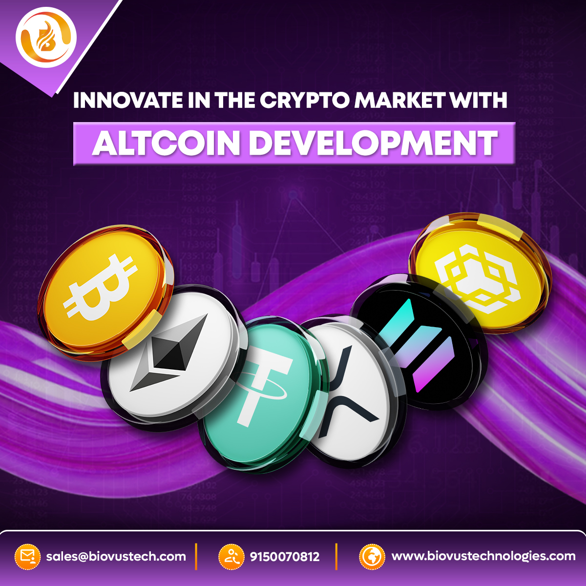 biovustechonol1's tweet image. 🚀 Build your own altcoin with the leading Altcoin Development Company in Tamil Nadu, Salem!

Innovate your crypto business with expert blockchain &amp;amp; token development.

🌐 biovustechnologies.com
📩 sales@biovustech.com
📞 9150070812

#AltcoinDevelopment #Salem #TamilNadu