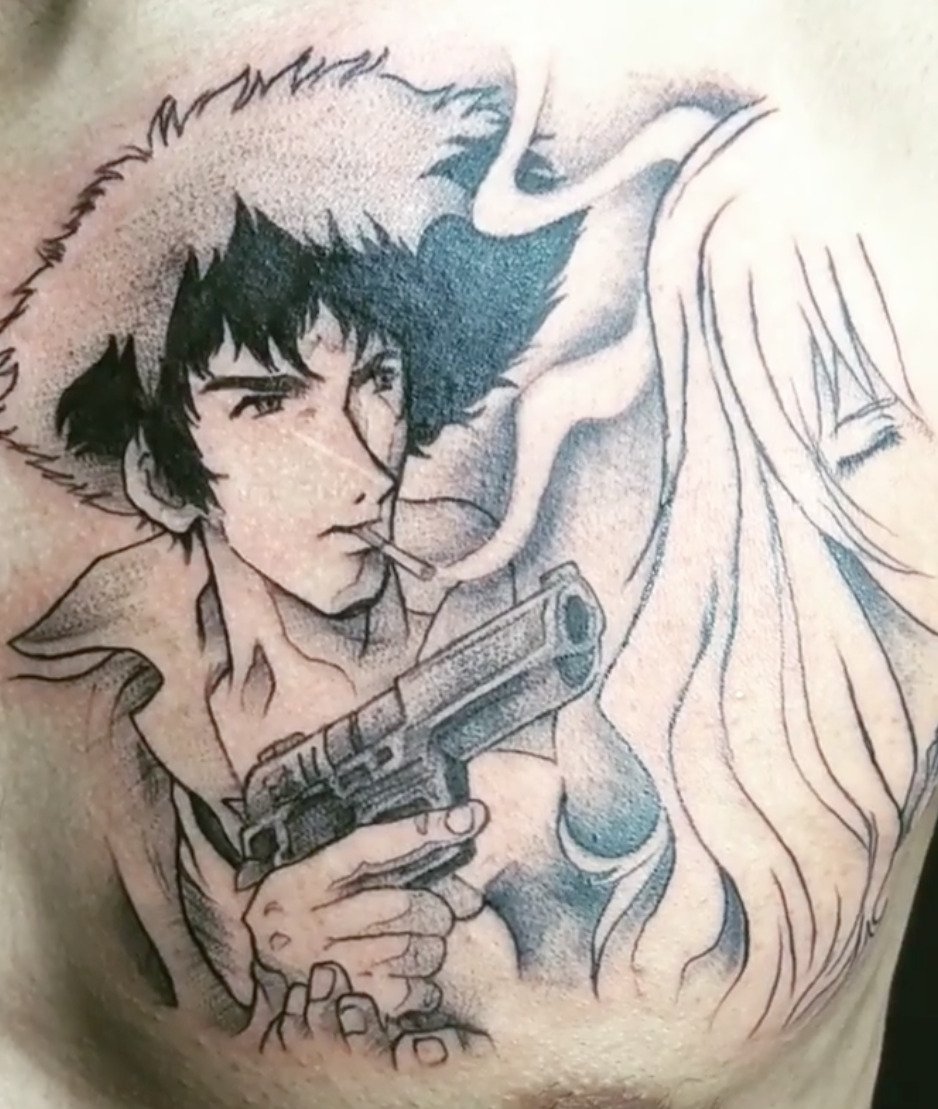 SimpSpiegel's tweet image. Cowboy Bebop - Spike Spiegel x Julia 🌹       
credit: martin_takeshi
#CowboyBebop #SeeYouSpaceCowboy 
#SpikeSpiegel #JuliaCowboyBebop 
#SpikexJulia #JuliaxSpike #spikejulia 
#ジュリア #スパイク·スピーゲル 
#カウボーイビバップ