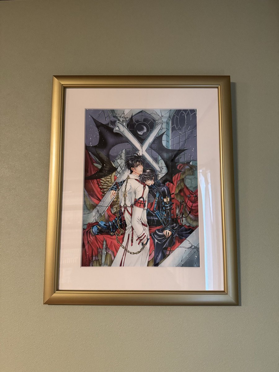 ずいぶん前に買ったのに、今まで飾れてなかった複製原画。引っ越しを機