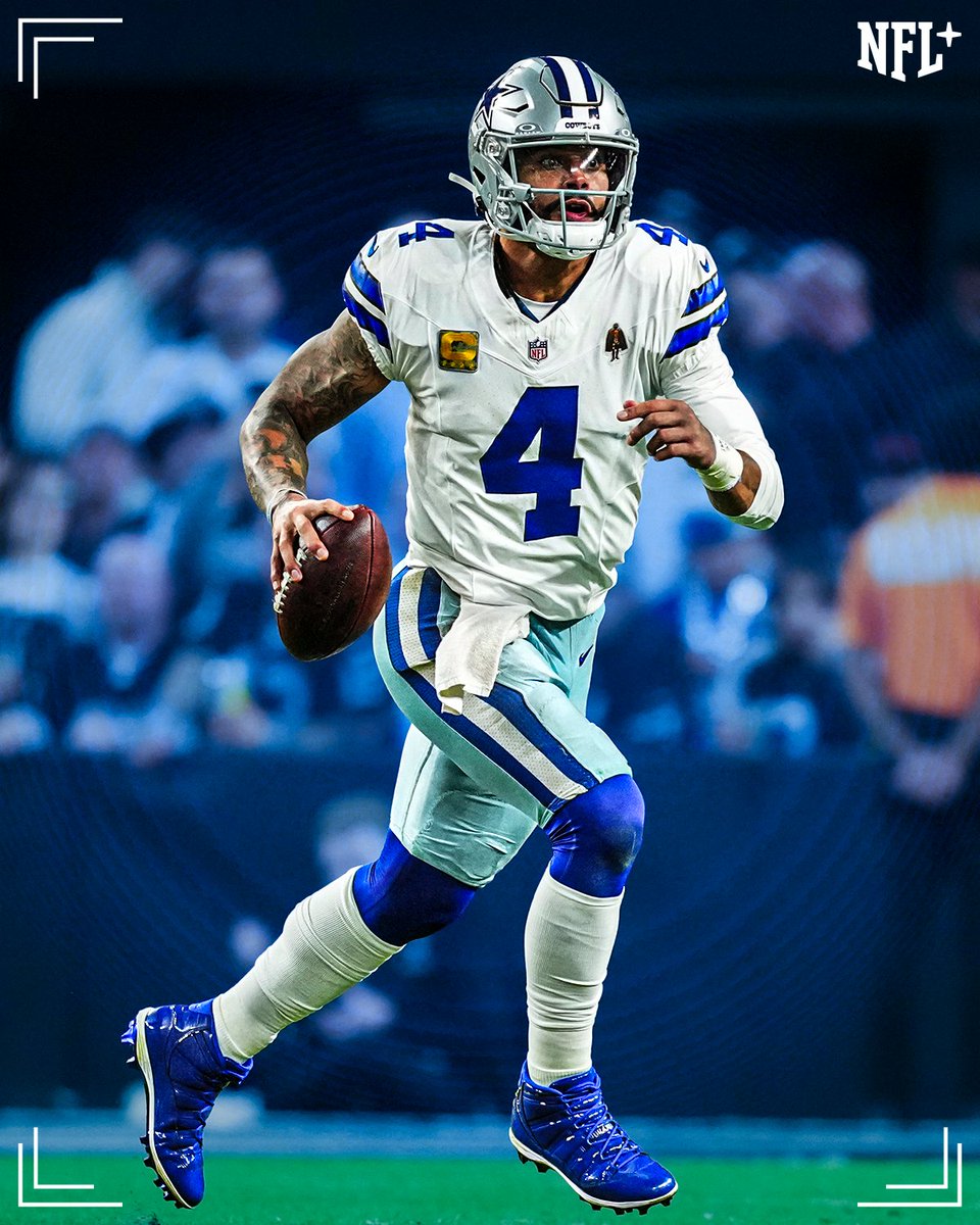 Dak Prescott against the Raiders:

⭐️ 25/33
⭐️ 268 yards
⭐️ 4 TDs
⭐️ 138.6 passer rating

#DallasCowboys