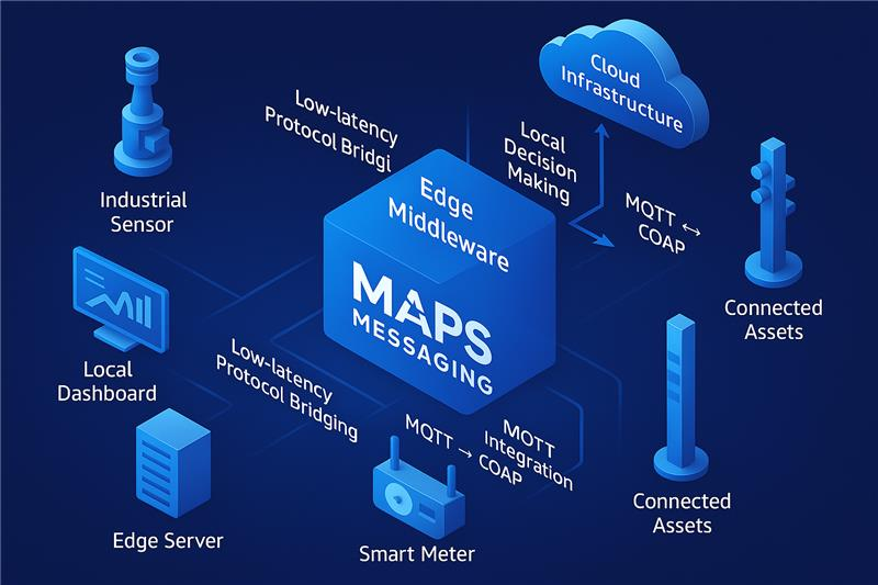 MAPSMessaging's tweet photo. MAPS Messaging delivers sub-20ms latency, 40% faster local decisions & 30% less cloud data—thanks to intelligent MQTT-CoAP bridging. See how it transforms your edge strategy: https://t.co/YZ1eE0c5z1!
#EdgeIntelligence #ProtocolBridging #SmartEdge #RealTimeProcessing #IoTSolutions https://t.co/9RzFkWZwWY
