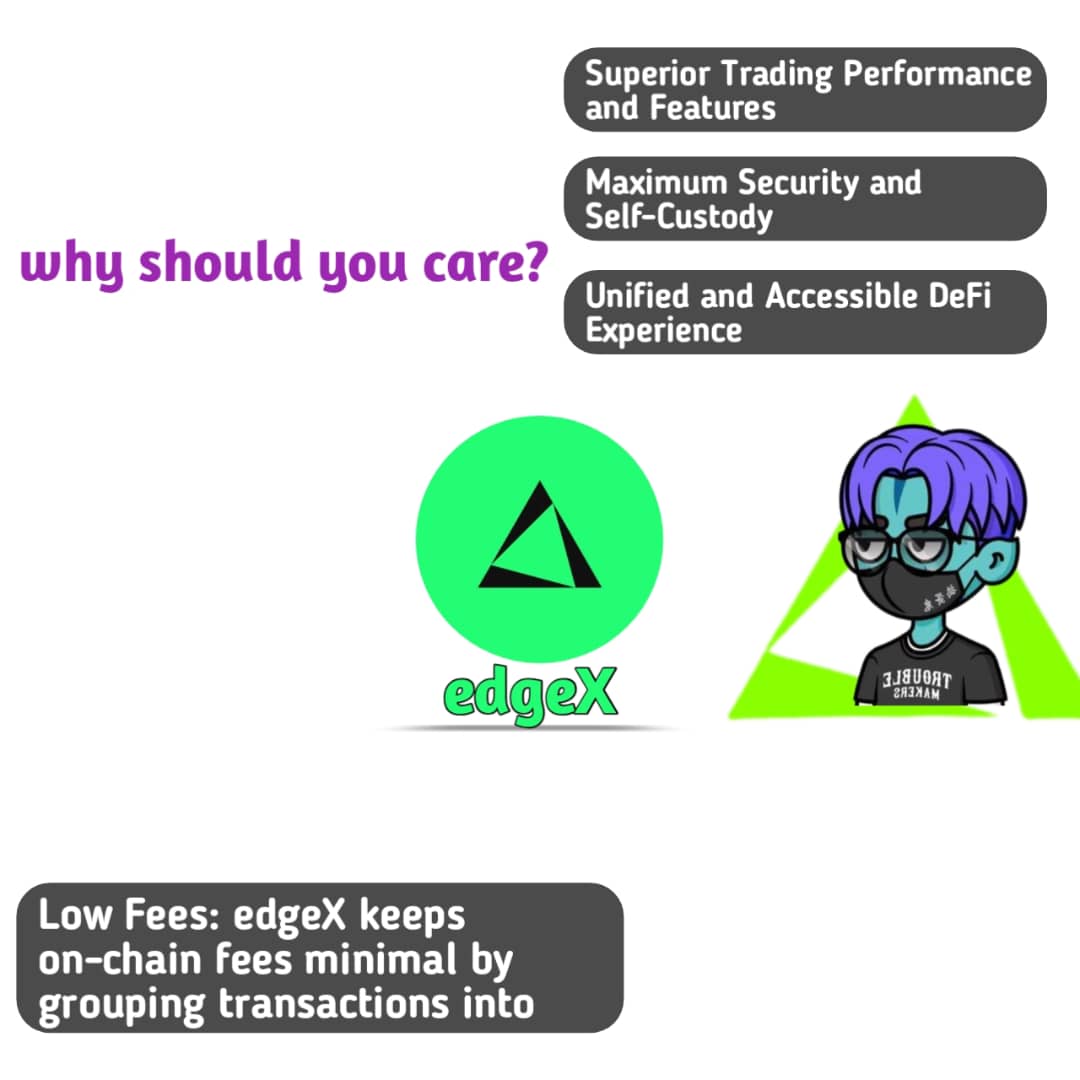 K2pProtocol's tweet image. You should care about edgeX because it aims to fix key problems in DeFi by offering high performance, edgeX because it aims to fix key problems in DeFi by offering high performance, enhanced security, and a simple, unified user experience.

1. Superior Trading Performance and…