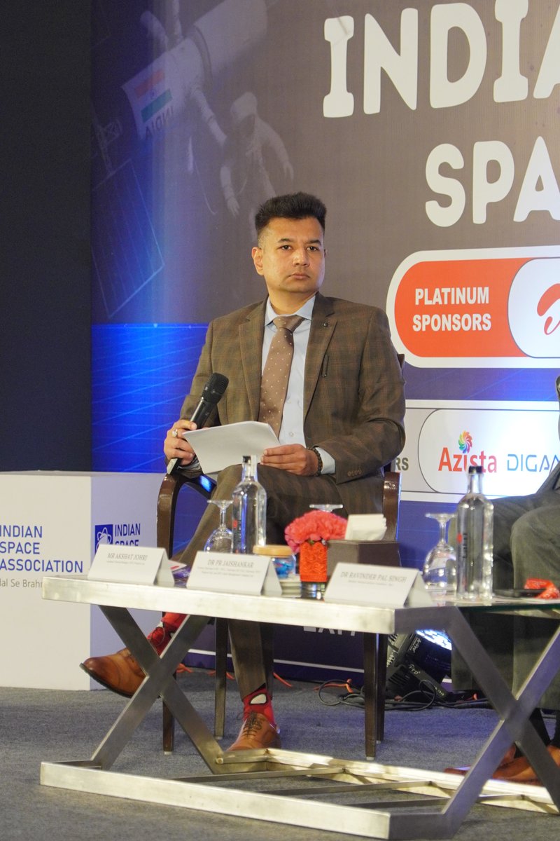 ISpA_India's tweet image. #Mr_Akshat_Johri discussed project management and financial innovation in advancing India’s space economy. #ISC25