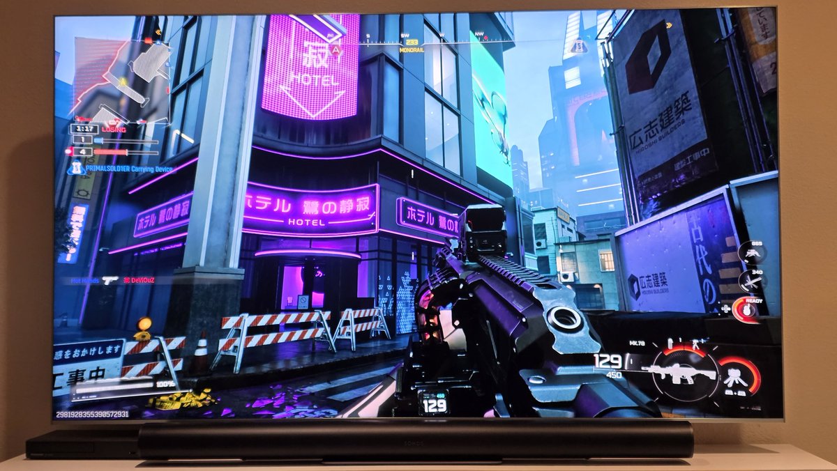 VisualFidelity's tweet image. Don&apos;t let a shitty campaign discourage you from playing Black Ops 7.  

This might just be the best COD MP in the past 5 years 💯

Tons of awesome maps. Exciting weapons. Great modes &amp;amp; visuals.
Improved from beta. Glad I bought it.

🎮 PS5 Pro 
📺 77&quot; QM9K mini Led