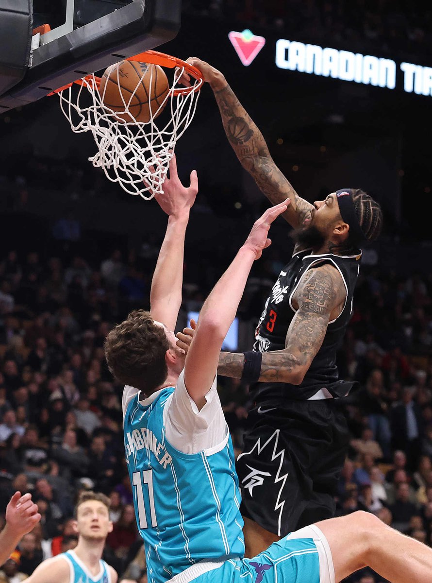 Raptors Win! Raptors Win! Raptors Win!
The Toronto <a href="/Raptors/">Toronto Raptors</a> beat the <a href="/hornets/">Charlotte Hornets</a> 110-108 by making a couple key blocks in the final seconds of hge game!
#WeTheNorth