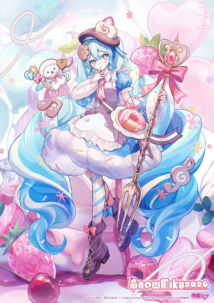cfm_snowmiku's tweet image. 【SNOW MIKU 2026】
今週からサブビジュアルをご紹介します❄️

1枚目はPiPiさん（@PiPinavigation ）に描き下ろしていただいた雪ミクです！🥳🎊

ふわふわなツインテールとパステルカラーがとってもかわいいですね💕💬

#雪ミク #雪ミク2026 #ラビット・ユキネ #初音ミク