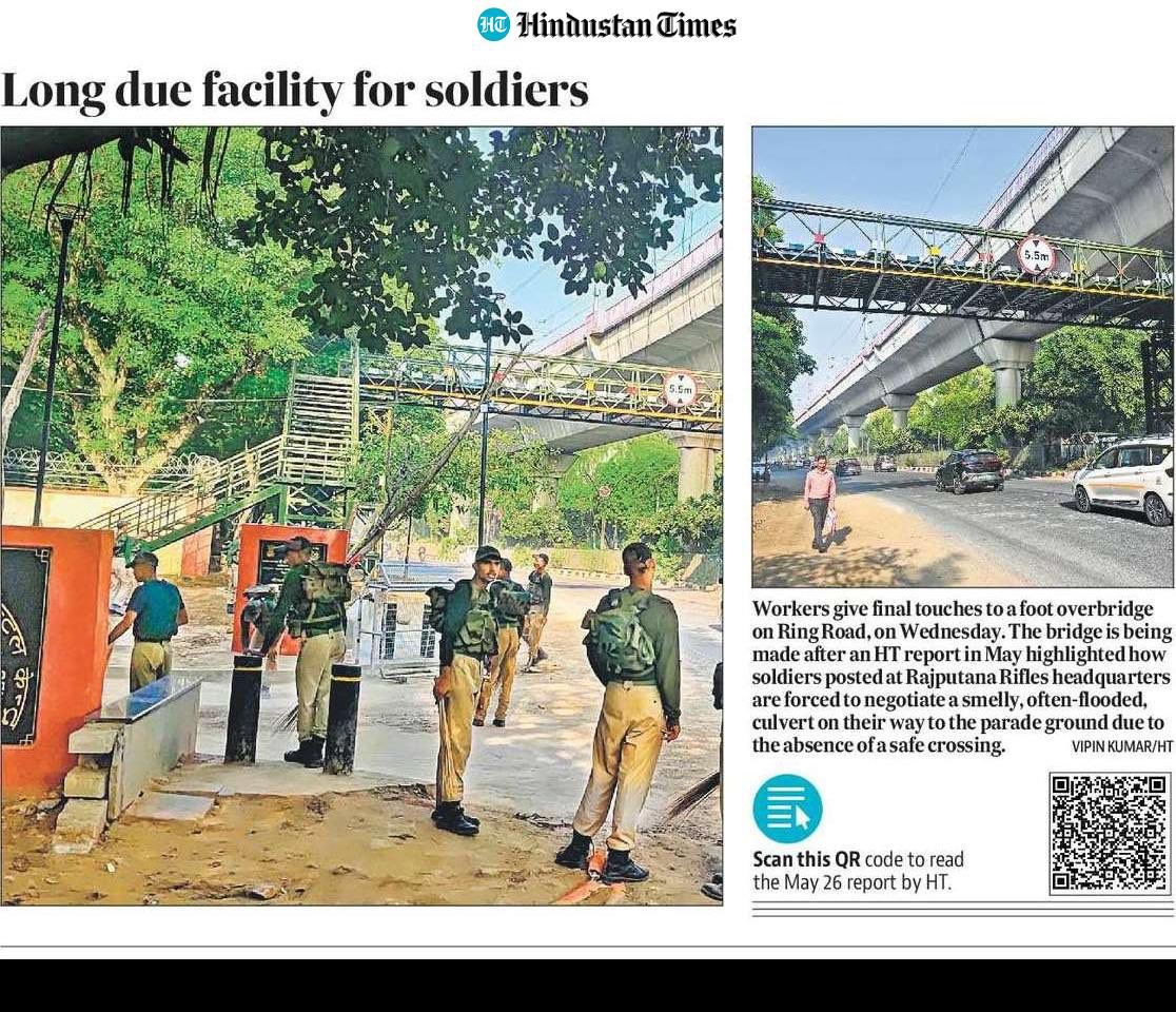 DelhiTreesSOS's tweet image. This stretch along the Ring Road is officially a deemed forest. The Bailey bridge is already operational. So why is there a push to cut 20 fully grown trees in a protected zone, in a city that’s choking? @Warriormomsin 

@gupta_rekha @mssirsa