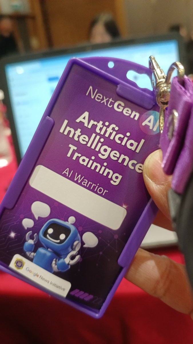 mba_diahworo's tweet image. Senang banget bisa ikut AI Warrior National Bootcamp dari NextGen AI bareng @TurnBackHoax

Waktunya memahami AI lebih dalam dan menggunakannya untuk hal-hal positif dan produktif ☺ #NextGenAi