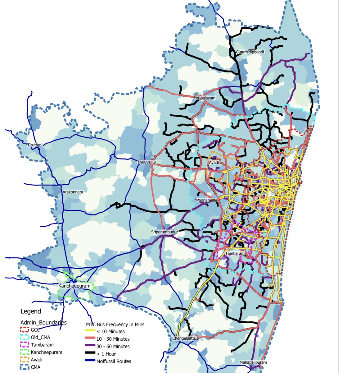 dstock_insights's tweet image. MTC Bus frequency in Minutes ✨