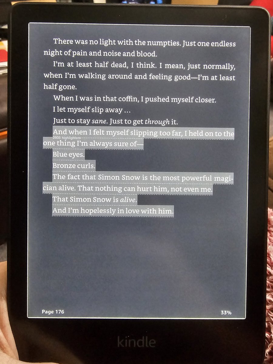 rainehartt's tweet photo. I’m currently re-reading Carry On by @rainbowrowell and this confession still ranks as one of my absolute favorites.

There were little hints as you start the story, but it still hits as such a beautiful surprise to read this coming from Baz! 🥹🩷 #SnowBaz https://t.co/ZWX4uCBuw7