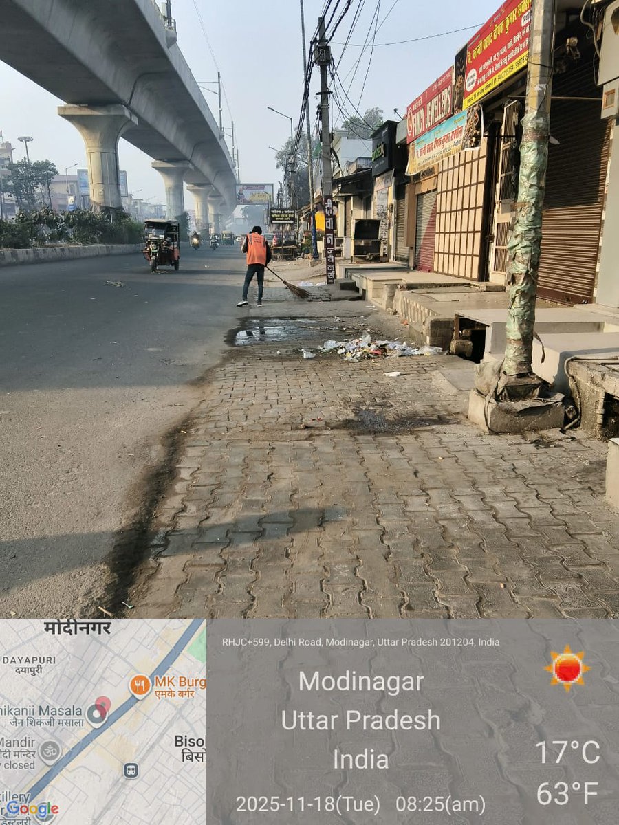 ModinagarNagar's tweet image. मोदीनगर नगर पालिका के नेतृत्व में
सफाई कर्मियों द्वारा दिल्ली–मेरठ रोड पर साफ–सफाई का कार्य किया गया।
स्वच्छ और सुंदर मोदीनगर के लिए यह सतत प्रयास सराहनीय है।

#SwachhBharat #CleanModinagar #MunicipalCouncil #SafaaiAbhiyan