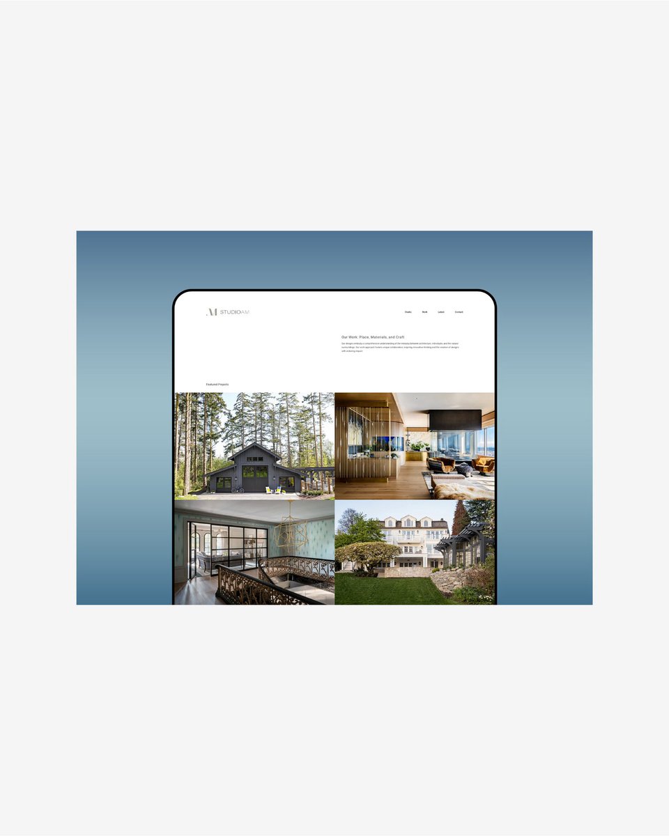 jhchoistudio's tweet image. Recent web design and dev for architects StudioAM based in Seattle. 

Architects, Builders, Designers interested in a web redesign, let&apos;s connect.

jhchoi.com