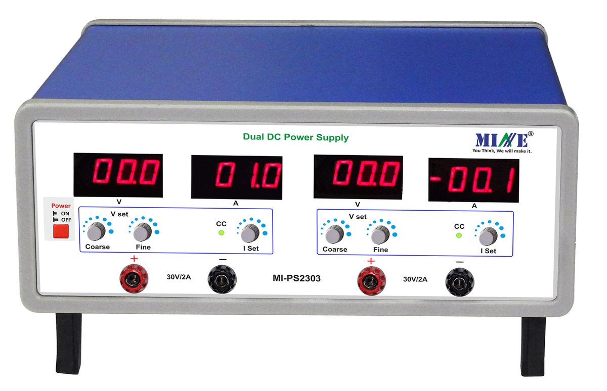 mineinstruments's tweet photo. Mine MI-PS2303 Dual DC Variable Power Supply is used for Constant Current CC & Constant Voltage CV. #ConstantCurrent #CC #ConstantVoltage #CV #laboratories #industries #testing #PowerSupply #DCvoltages #AnalogDigitaltesting #Mine #DualDCpowersupply #Variablepowersupply #research https://t.co/FsAOqAAGL3