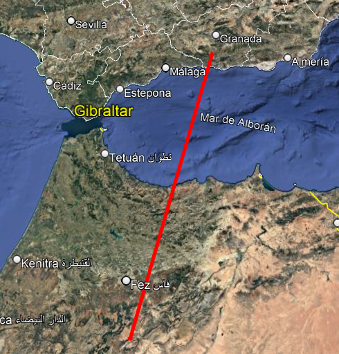 SMART_Meteors's tweet photo. El bólido (catalogado como #SWEMN20251118_021744) fue visto hoy 18 de noviembre a las 3:17 hora local española. El mapa adjunto indica su trayectoria. El fenómeno luminoso comenzó a 93 km de altitud sobre Saleres (Granada) y terminó a 41 km de altura sobre Ait Hamza (Marruecos) https://t.co/0DlEELZsFb