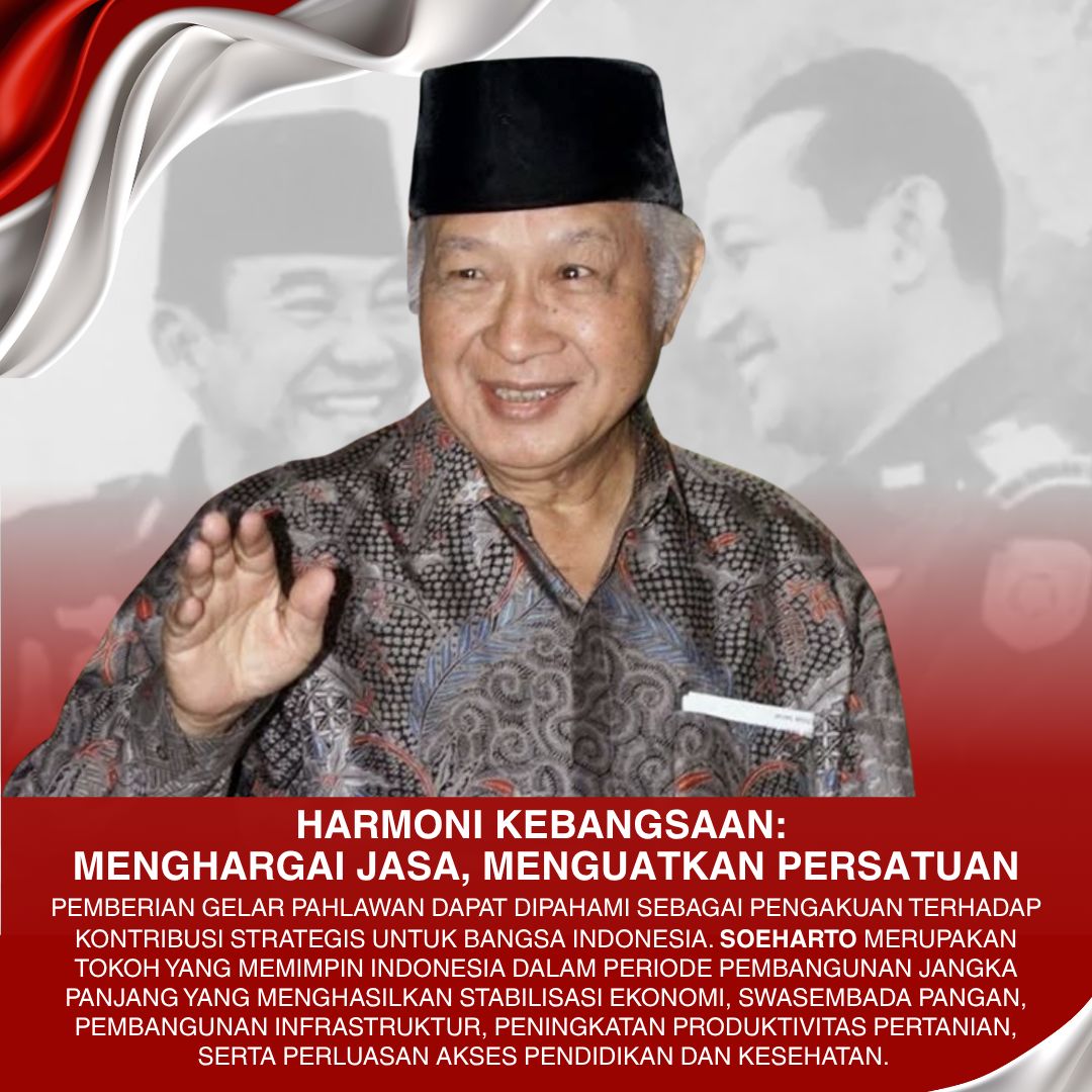 HumasReceh's tweet image. Dari masa perjuangan, stabilisasi ekonomi, hingga pembangunan jangka panjang, berbagai fase itu menjadi bagian dari fondasi yang masih kita rasakan. Mengapresiasi perjalanan ini adalah bentuk kedewasaan bangsa dalam memberi #PenghargaanNasional.