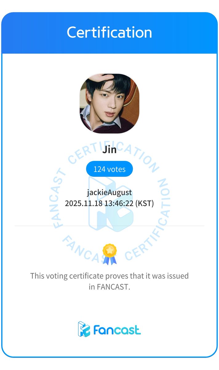 jackieAugust74's tweet image. #Fancast
jackieAugust is rooting for #Jin 🥰