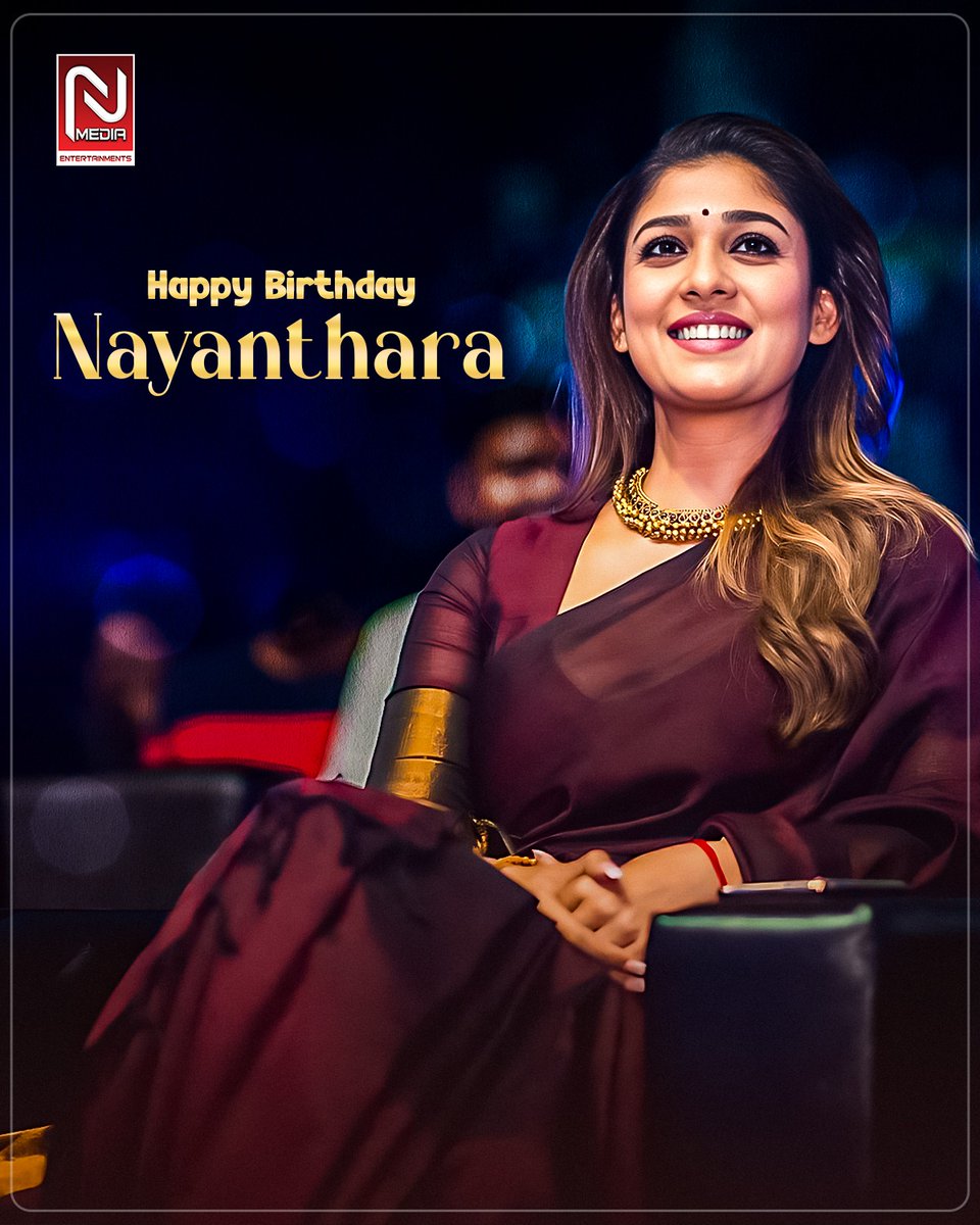 Wishing the ever-graceful Lady Superstar Nayanthara a very Happy Birthday! ✨
Here’s to more magic, power, and unforgettable performances. 👑💫
#HappyBirthdayNayanthara #LadySuperstar