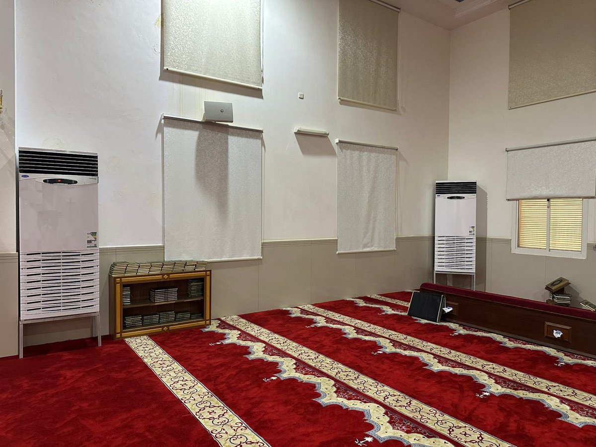 masajidgudaid's tweet photo. تم تأمين وتركيب مكيفات دولاب بجامع الزهراء بالبريكة بدعم سخي من مؤسسة سليمان عبدالعزيز الراجحي الخيرية ، جزاهم الله خير الجزاء https://t.co/Rgpsn1t4DX