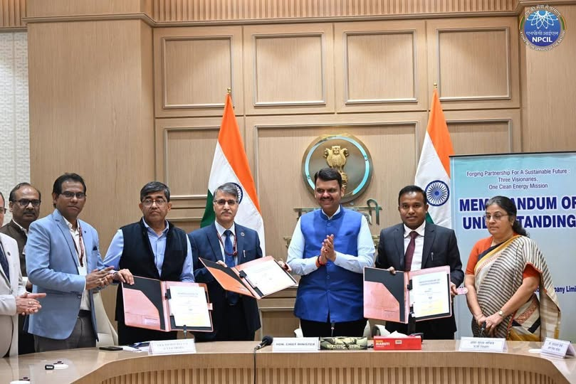 psuconnect's tweet image. NPCIL, MahaGenCo &amp;amp; MITRA Sign Landmark Partnership to Drive Maharashtra’s Nuclear Energy Expansion
#npcil #CleanEnergy  #NuclearEnergy  #MaharashtraCM #PSU 
psuconnect.in/memorandum-of-…