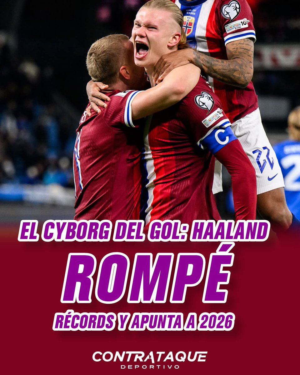 🔥 Haaland en modo máquina 🔥

El noruego está imparable: 16 goles en 8 partidos de Eliminatorias, 55 tantos en 48 juegos con su selección y 32 dianas esta temporada entre club y país. El “cyborg” va rumbo al Mundial a velocidad de récord. ⚽️💥

acortar.link/Xjdly3