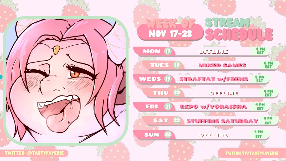 Voraisha HUUUUUGE WEEK!!!! aside from bizarre stream times and days, friday is a ...