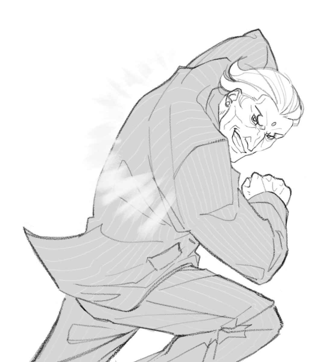 curiosityman2's tweet photo. Comm'd art for me, done by @tunasmess of Manfred von Karma, but he's dressed like Urien from Street Fighter 5. He's also doing a Chariot Tackle.
#ManfredVonKarma #AceAttorney #Urien #StreetFighter #SFV_Urien https://t.co/pPWqT5LuFr