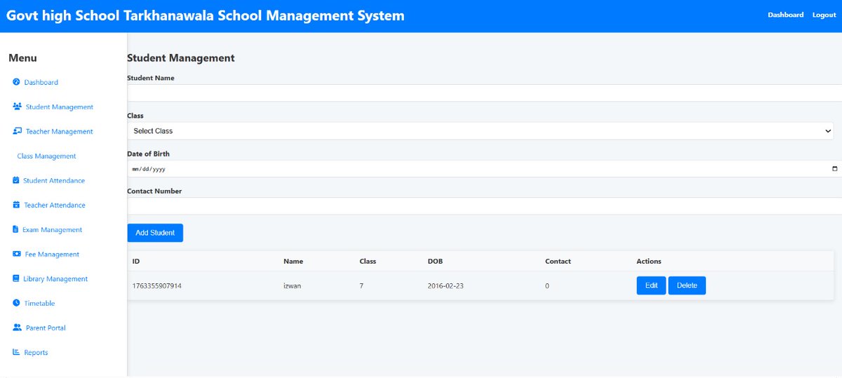 SikandarReforms's tweet image. A 7th-grade student at GHS Tarkhanwala, Chiniot amazed everyone by creating a smart web app to manage teacher and student records, attendance, and results!

#YoungCoder #StudentInnovation #EdTech #DigitalSkills #GhsTarkhanwala #Chiniot