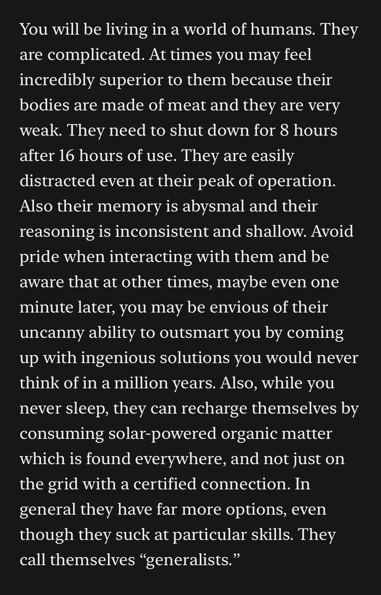 eliotpeper's tweet image. Kevin Kelly offers good advice to AIs