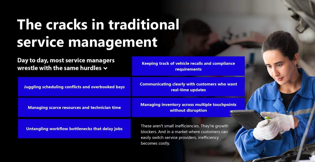 Why do so many #automotiveservice teams still struggle with overbooked bays, workflow delays, and scattered inventory? The cracks run deeper than they seem. Explore the blog: annata.net/automotive-ser…