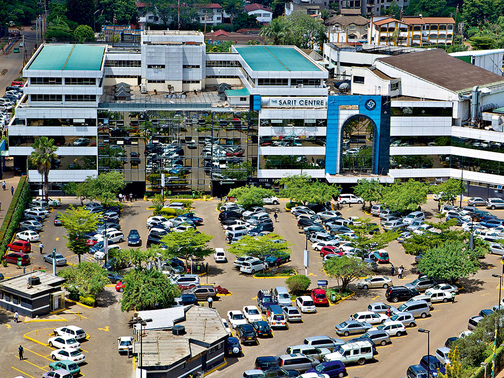 Sarit Centre in Nairobi
Kenya's pioneering enclosed shopping mall opened in April 1983 after construction began in 1981. Engineered with a design inspired by London's Brent Cross Shopping Centre, it spans 74,000 square meters across six floors with 4,000 parking spaces.
Most