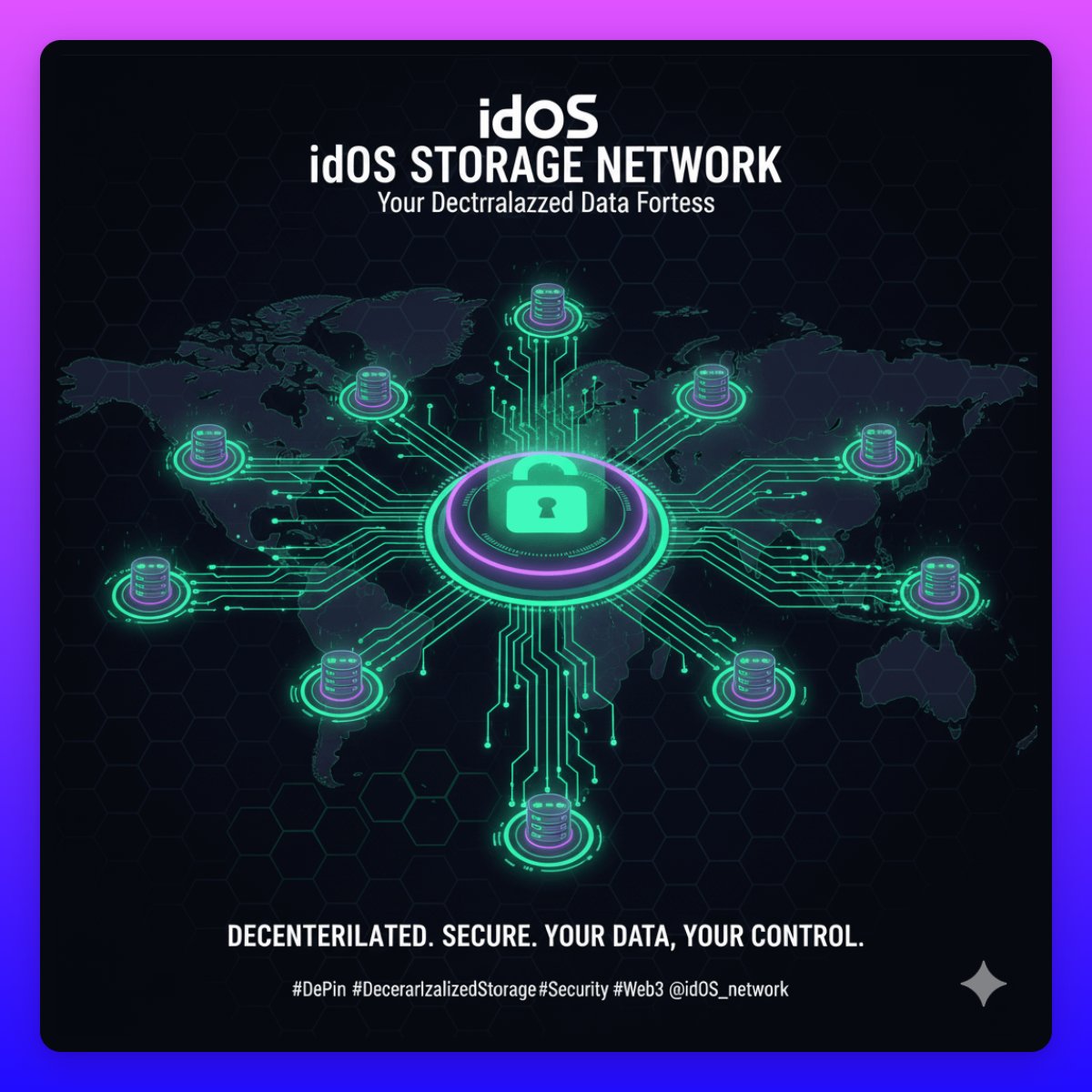 Ipulgnc0's tweet image. Beneath the hood: the idOS Storage Network. 🌐 This decentralized infrastructure keeps your identity safe and secure, fully under your control. #DePin #DecentralizedStorage #Security