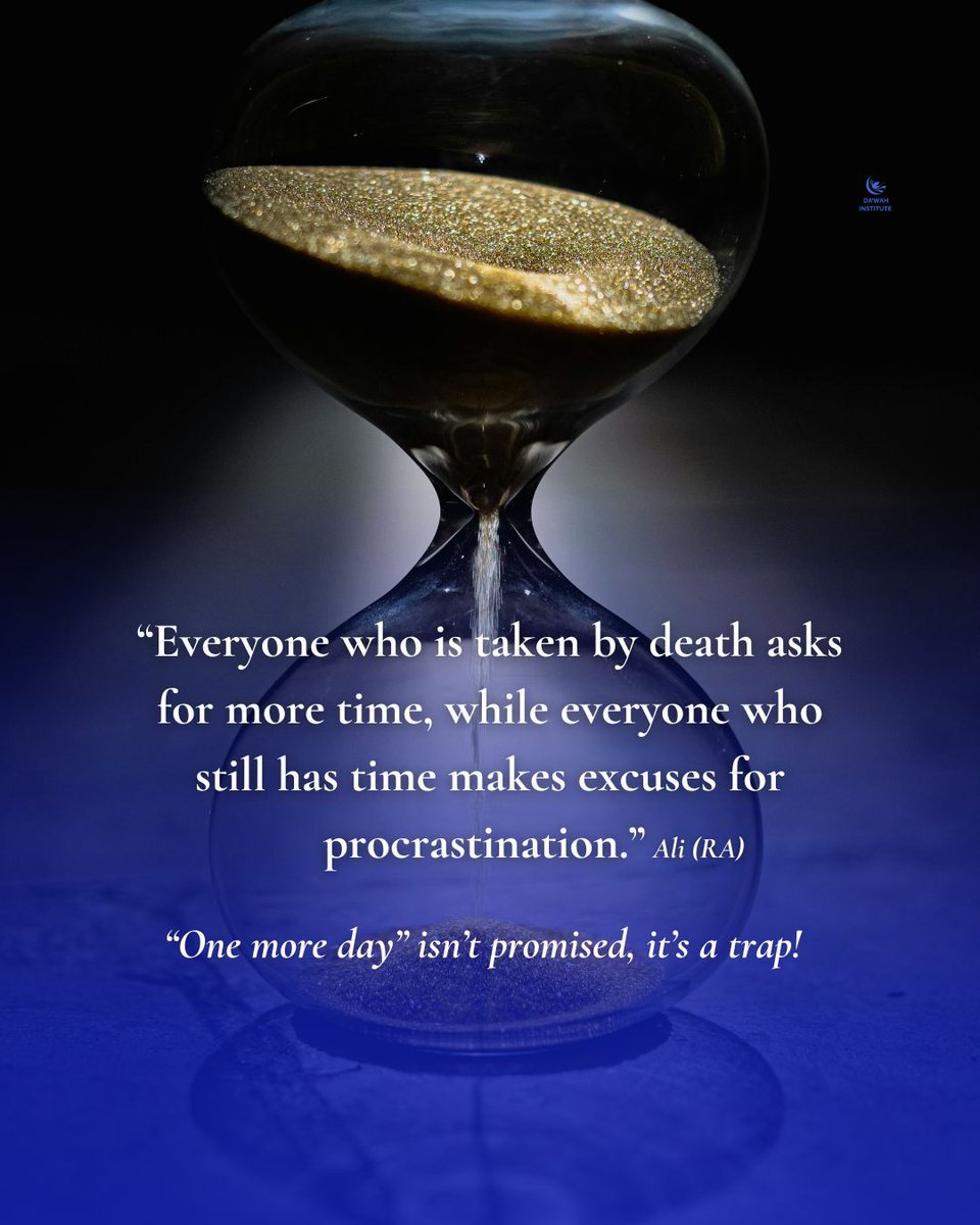 The dead would give anything for one more day. 

But you're still here, yet you treat the chance like it’s endless. 

"One day I’ll change” has buried more hearts than sin itself.

What if tomorrow isn’t written for you?  

#dawahinstitute #soulshockseries