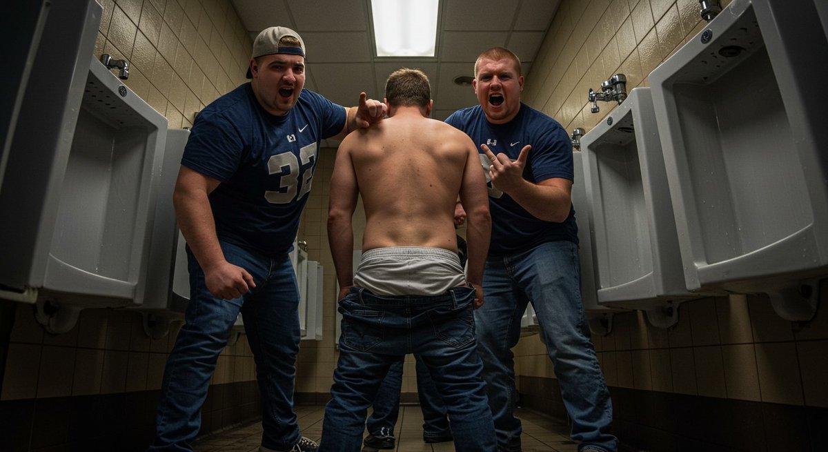 The biggest #downside of being a #trucker are the #swirlies &amp; #wedgies I get from fellow #truckers. I don't know why these #alphmales single me out, but I have yet to leave a #truckstop without some #bully #truckdriver giving me either a #wedgie or #swirly.
#AIArt #TruckerLife