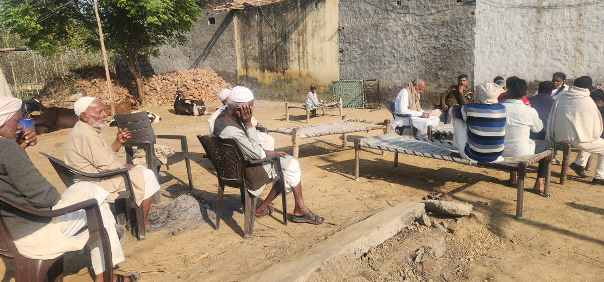 MlcSuresh's tweet image. सहारनपुर गंगोह के गाँव टिडौली में श्री सुशील कौरी जी के पिताश्री मास्टर धर्म सिंह जी के आकस्मिक निधन का समाचार अत्यंत दुखद है।
आज परिवार से मिलकर अपनी संवेदना व्यक्त की।
ईश्वर दिवंगत आत्मा को शांति प्रदान करें और परिवार को इस कठिन समय में धैर्य व शक्ति दें।
ॐ शांति
#sureshkashyap