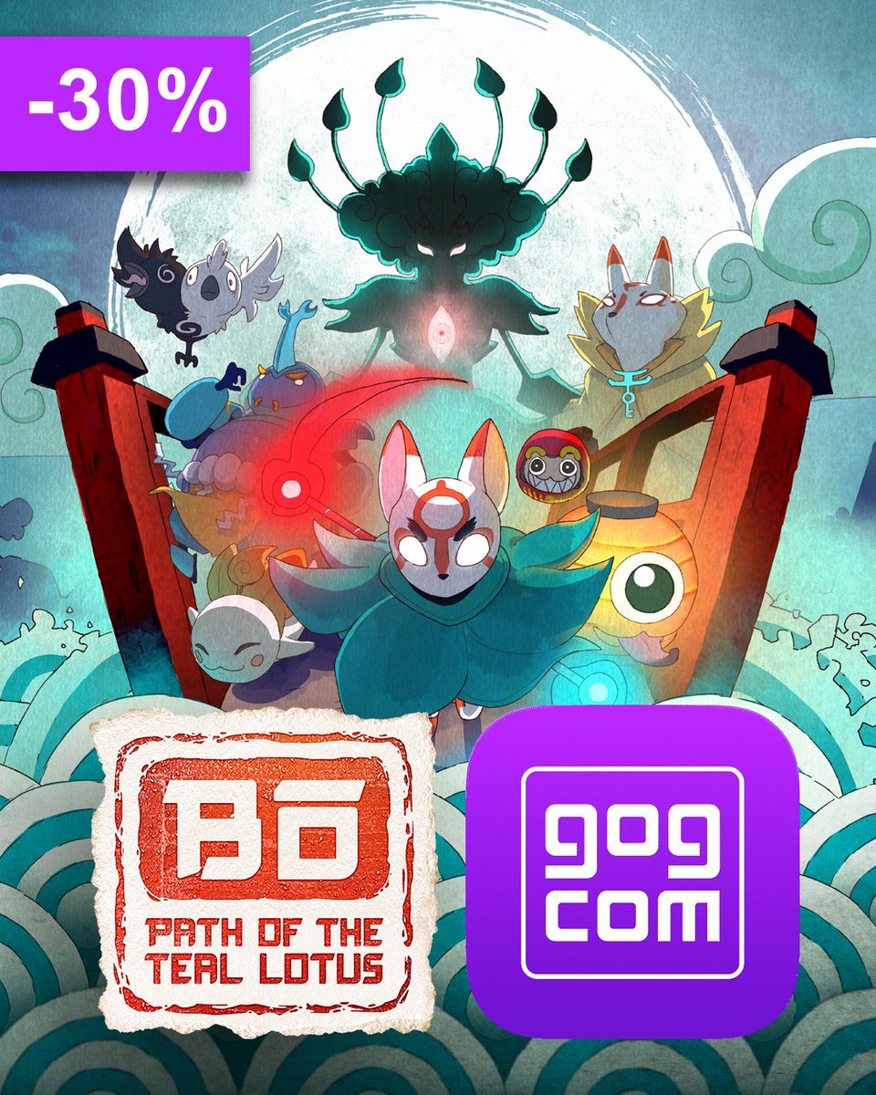 SquidShock's tweet photo. #Bopathoftheteallotus is NOW ON @GOGcom and 30% off for a limited time! 

This includes the new Tanuki Kabuki update! https://t.co/dbtuvjwqcl