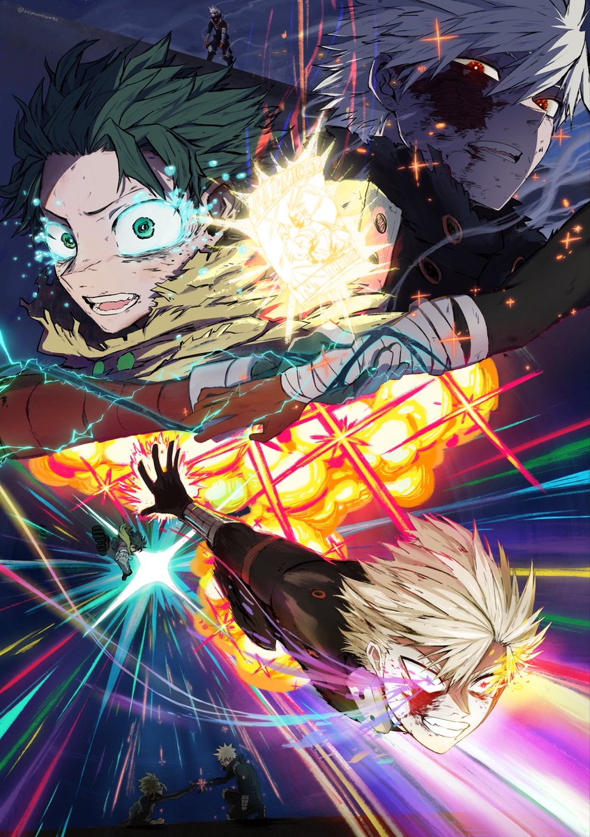 Shimoonnworks's tweet photo. WIN TO SAVE, SAVE TO WIN! Had to Plus Ultra for #smashchibi 
#mha https://t.co/fqwgAjJj75