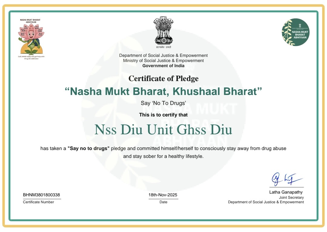 NSS Unit GHSS-Diu tweet media
