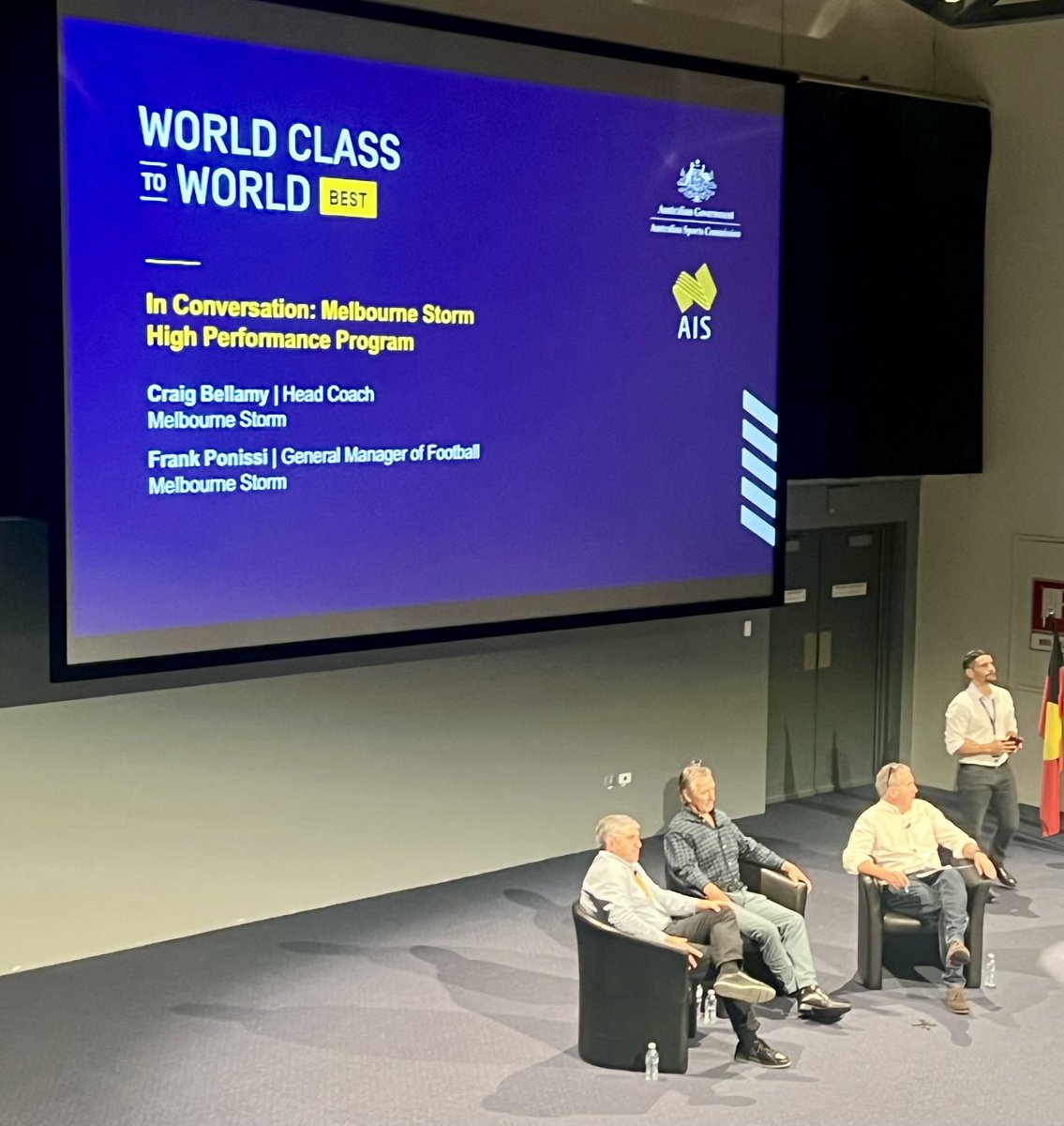 Craig Bellamy and Frank Ponissi on the sustained success of the Melbourne Storm - CB keys to success - role clarity, hard work, consistency, mental toughness, physical toughness; “talent will get you to do the door, character gets you through the door”; “hard workers get lucky”