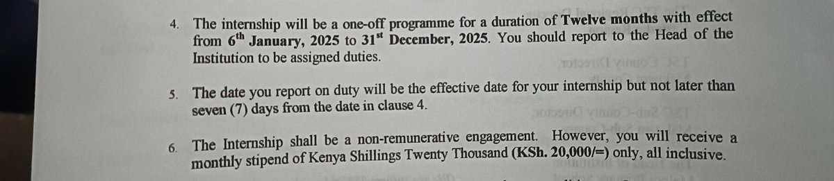 Degrata254's tweet photo. Hello @WilliamsRuto, ulisema contract ni ya two years. Where is it exactly written here?
Tutakufa bana π
We can't endure another year of hell, convert JS teachers to permanent and pensionable.
Mnyonge hana haki
#ConfirmJSInterns https://t.co/dXA8Cf7j33
