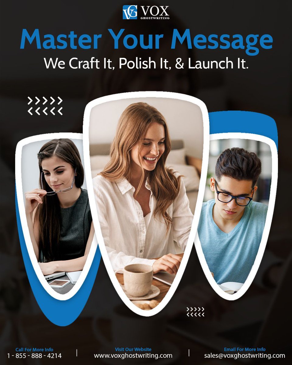 GhostwritingVox's tweet image. 📝 Every great brand starts with a clear message. We help you shape it, refine it, and share it with the world—beautifully written and strategically positioned.💡📣
🌐 Partner with us: voxghostwriting.com

#VoxGhostwriting #GhostwritingExperts #BrandMessaging #ContentStrategy