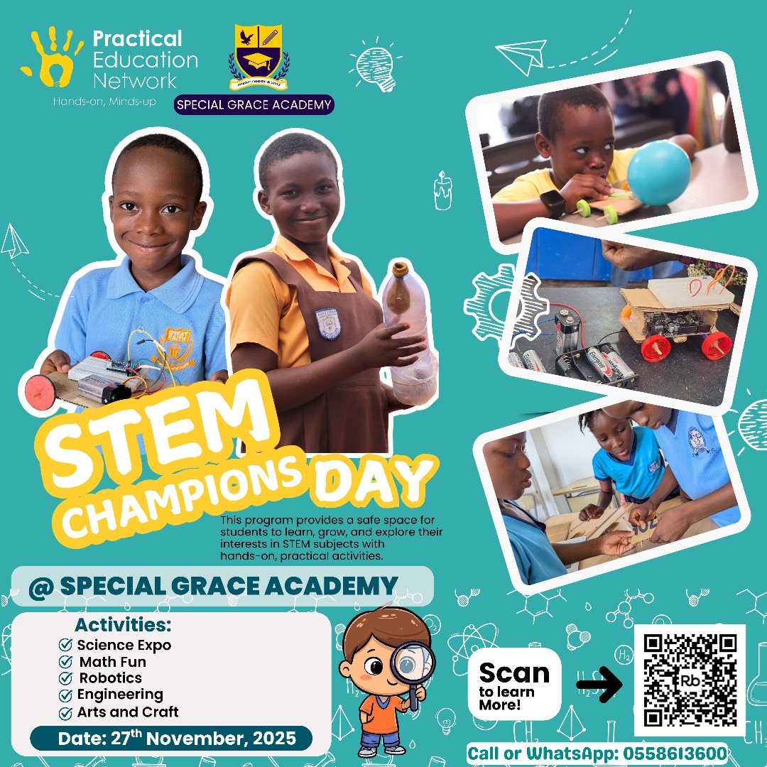 STEM Champions Day is loading… 🚀💙
We’re partnering with Special Grace Academy for STEM Champions Day on 27 Nov 2025!

Hands-on robotics, engineering, science &amp; math fun, all led by the PEN Team. 
Bring your child to explore!

#STEMChampionsDay #STEMFun #PENInAction #STEMKids