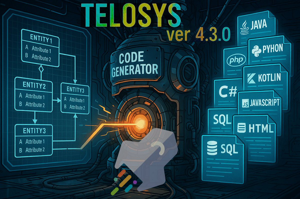 telosys's tweet image. @Telosys 4.3.0 is available with 4 new neutral types, Python type hints, integrated Git, etc 
See: news.telosys.org/version-4.3.0  🚀🚀🚀
#opensource #codegeneration #codegenerator #modeldriven #softwaredevelopment #softwareengineering #code 
#developer #code #programmingtools